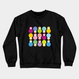 Russian dolls matryoshka pastel colors. Crewneck Sweatshirt